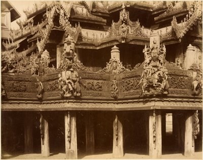 Monastery or Pagoda (detail), probably Mandalay, late 19th century by Unbekannt Unbekannt